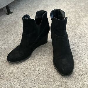 Black Heeled Booties - Madeline